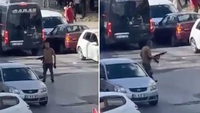Başakşehir'de Pompalı Tüfekle Sokağa Çıkan Korkutucu Anlar