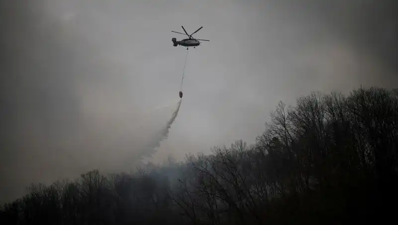 Güney Kore'de Yangın Söndürme Helikopteri Düştü, Bir Kişi Hayatını Kaybetti