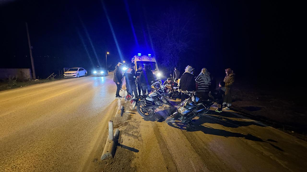 Motosikletlerin Karıştığı Kazalardan Birinde Hayatını Kaybedenler Var